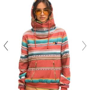 NINJA PULLOVER HOODIE multi color stripes